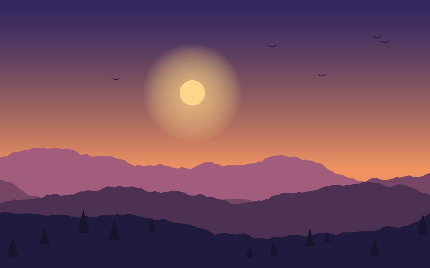 Landschaftsillustration