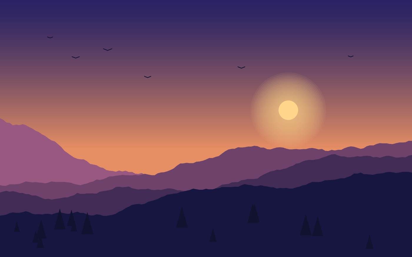 Landschaftsillustration