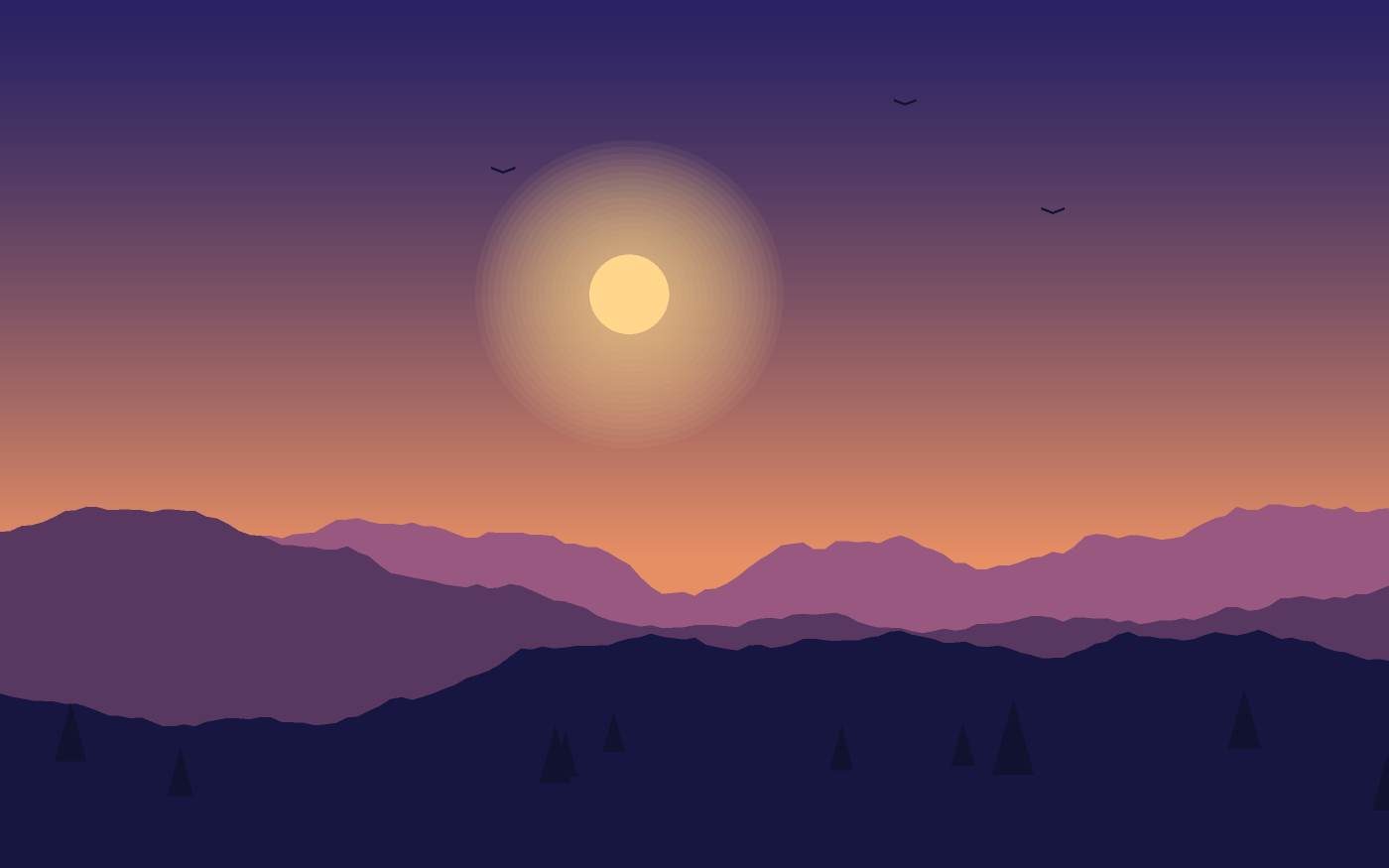Landschapsillustratie