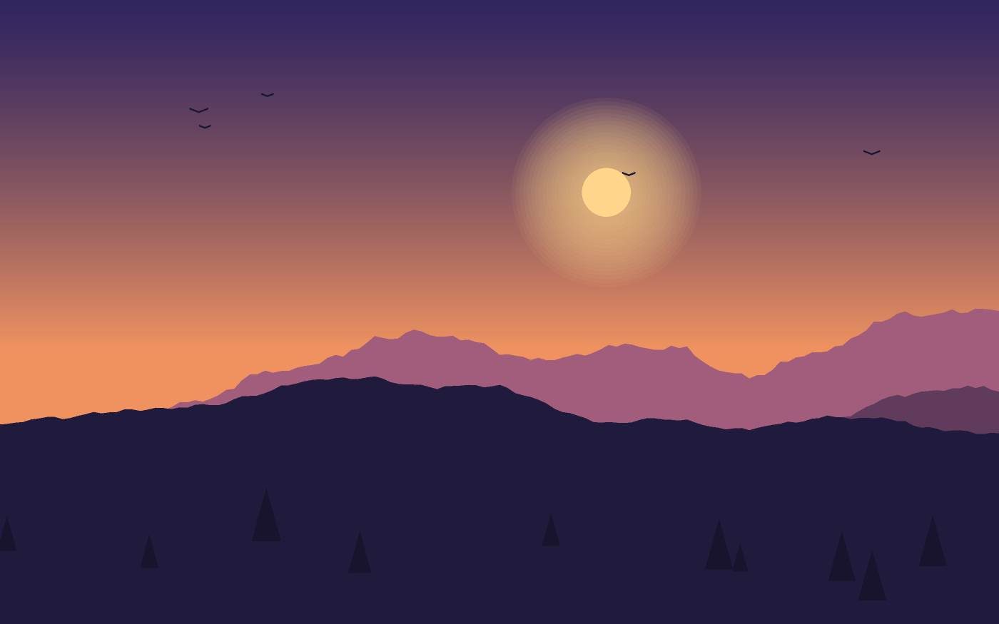 Landschaftsillustration