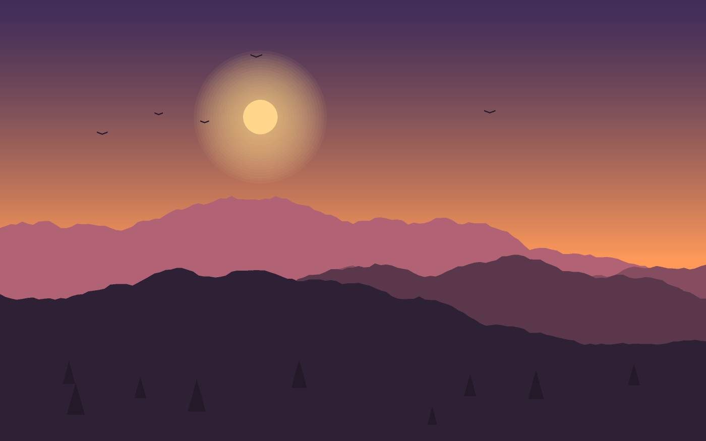 Ilustración de un paisaje