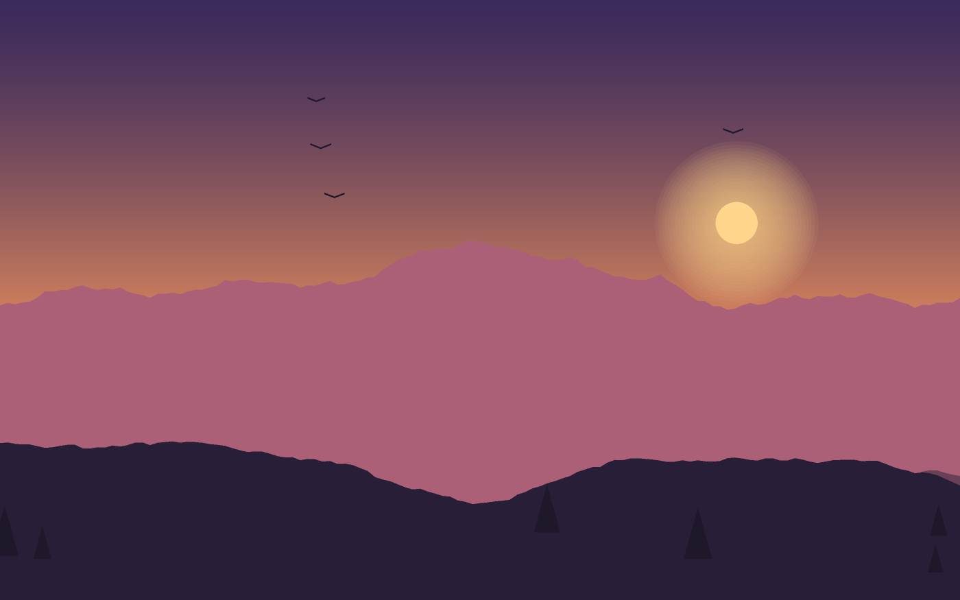 Ilustración de un paisaje