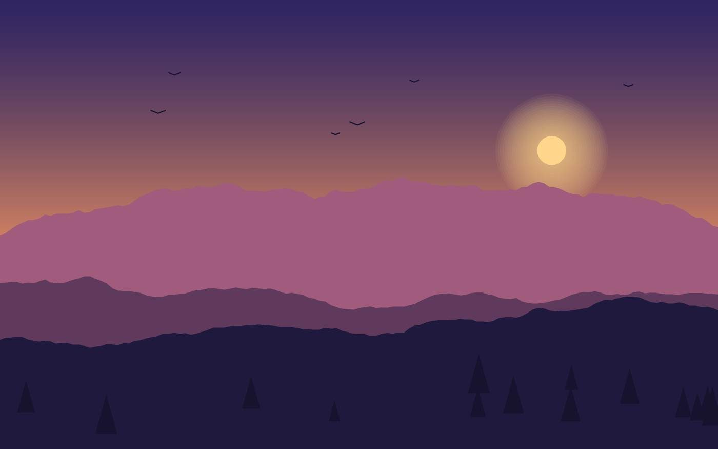 Landschapsillustratie