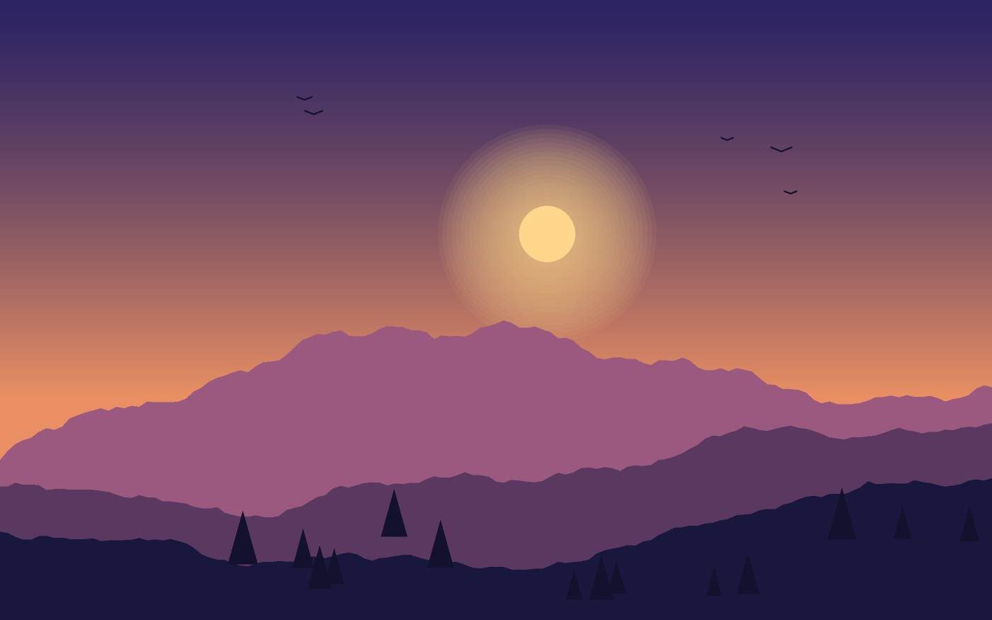 Landschapsillustratie