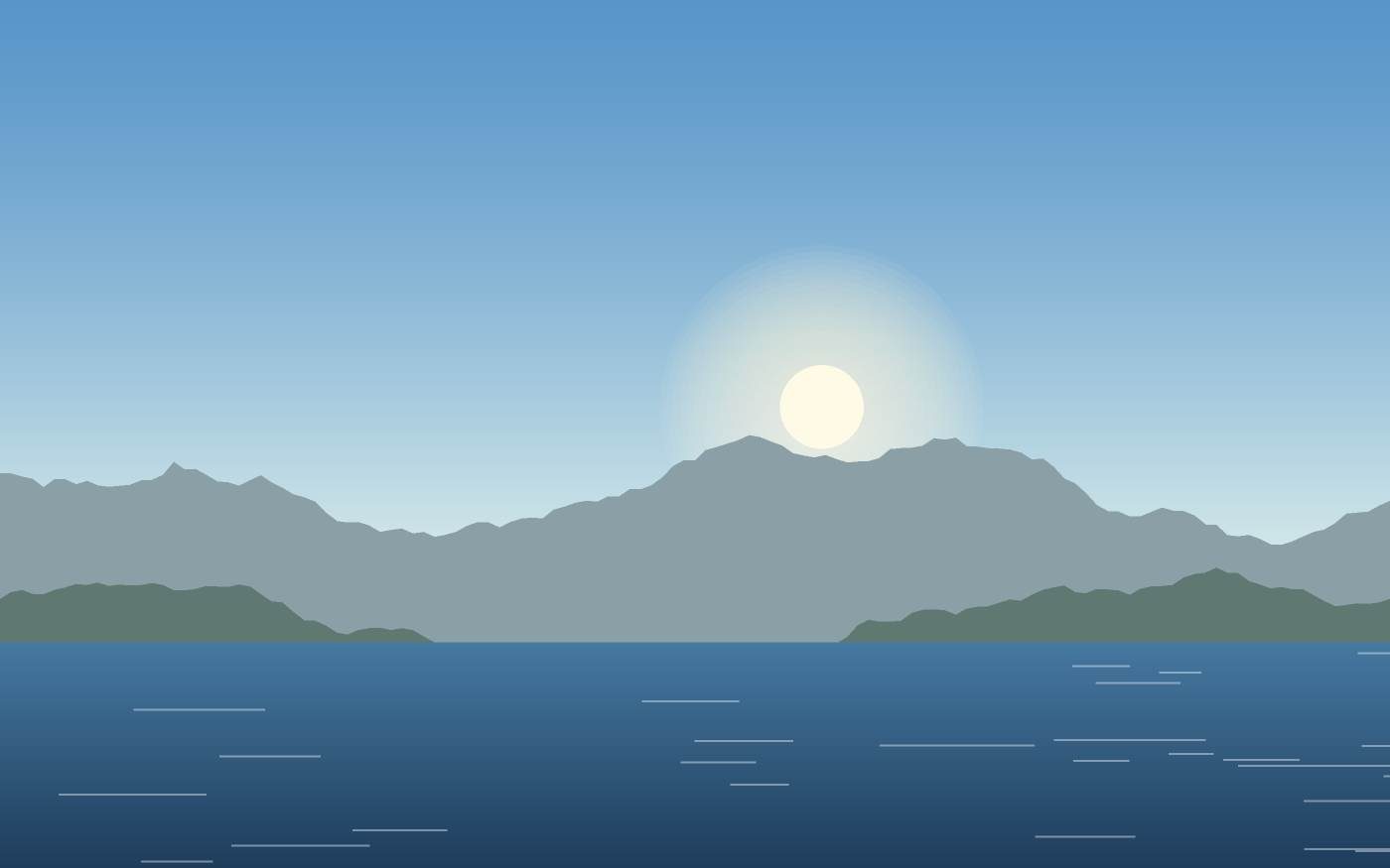 Ilustração de uma paisagem